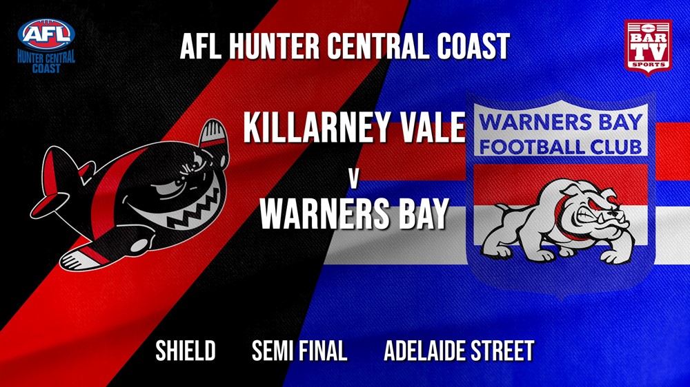 AFL HCC Semi Final - Shield - Killarney Vale Bombers v Warners Bay Bulldogs Slate Image