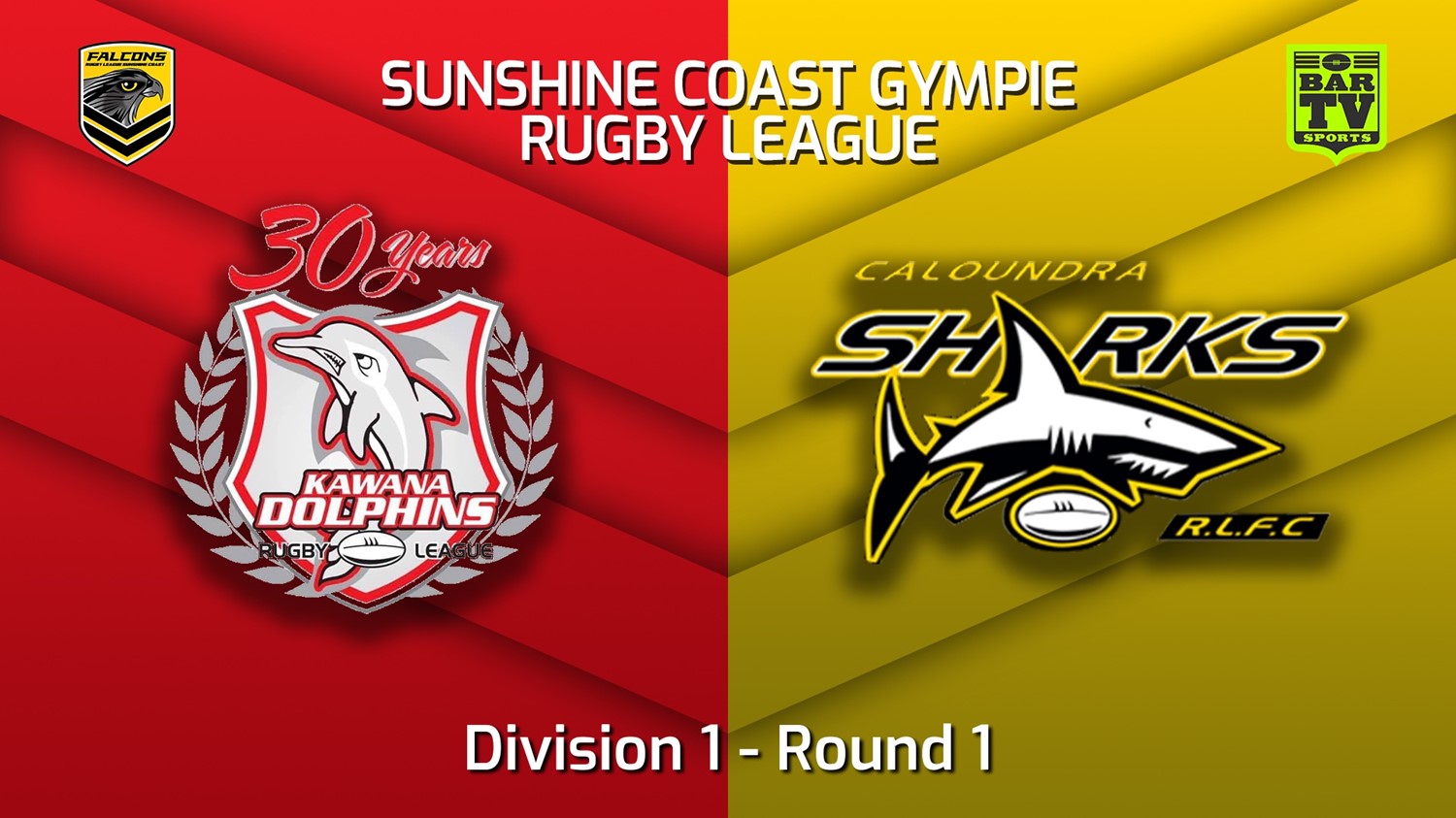 220402-2022 Sunshine Coast Gympie Rugby League Round 1 - Division 1 - Kawana Dolphins v Caloundra Sharks Minigame Slate Image