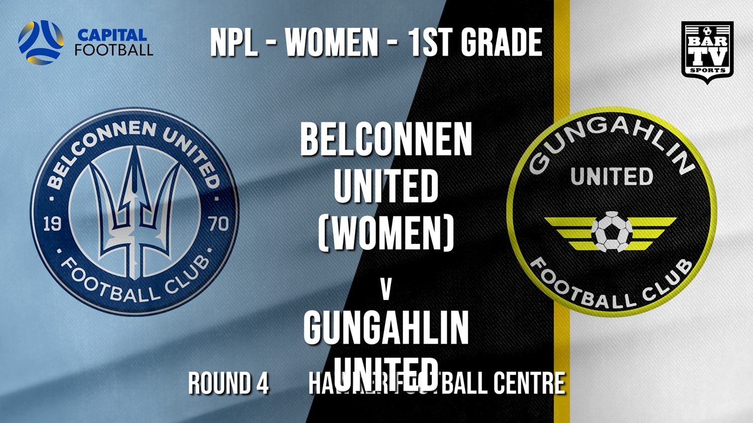 NPLW - Capital Round 4 - Belconnen United (women) v Gungahlin United FC (women) Minigame Slate Image