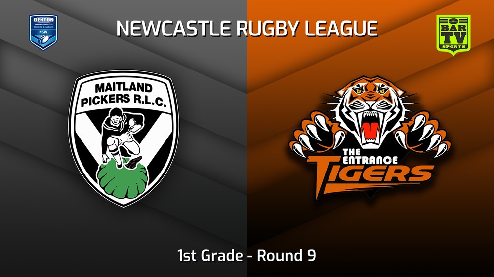 230527-Newcastle RL Round 9 - 1st Grade - Maitland Pickers v The Entrance Tigers Minigame Slate Image