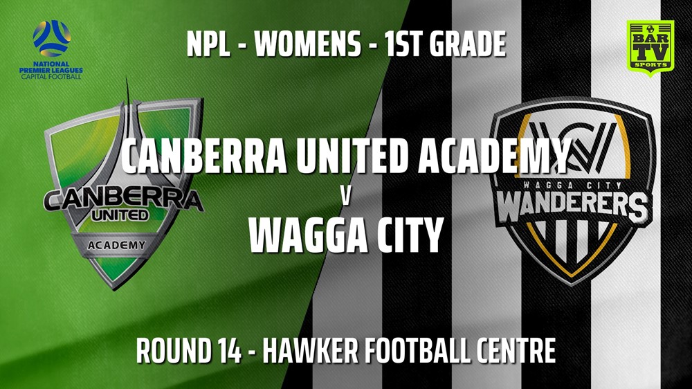 MINI GAME: Capital Womens Round 14 - Canberra United Academy v Wagga City Wanderers FC (women) Slate Image