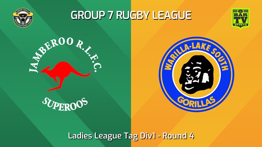 240427-video-South Coast Round 4 - Ladies League Tag Div1 - Jamberoo Superoos v Warilla-Lake South Gorillas Slate Image