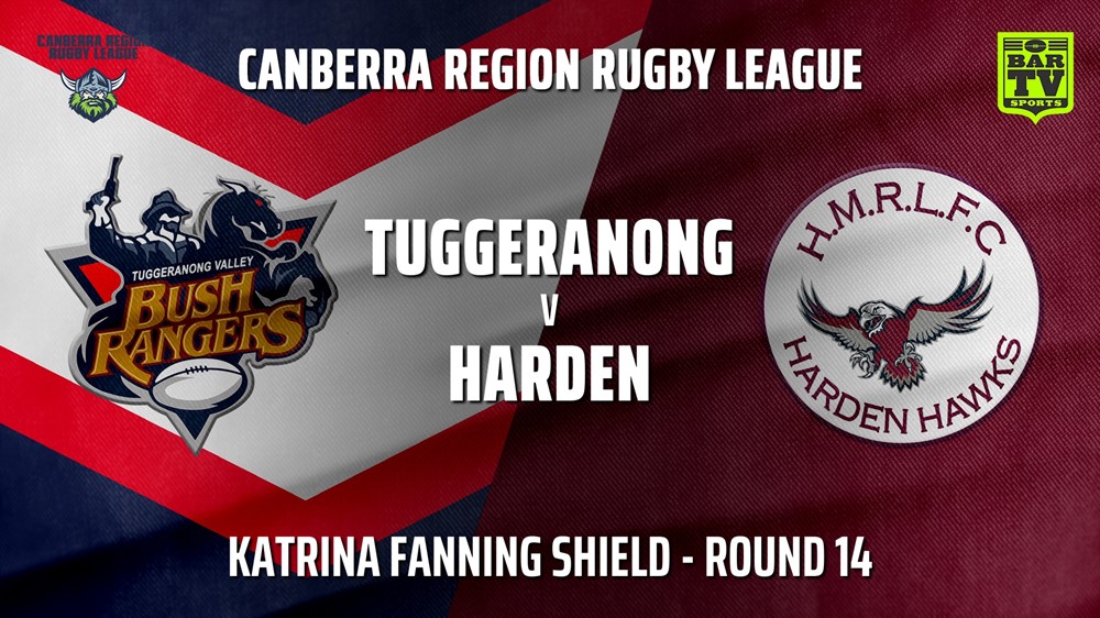 210807-Canberra Round 14 - Katrina Fanning Shield - Tuggeranong Bushrangers v Harden Hawks Minigame Slate Image