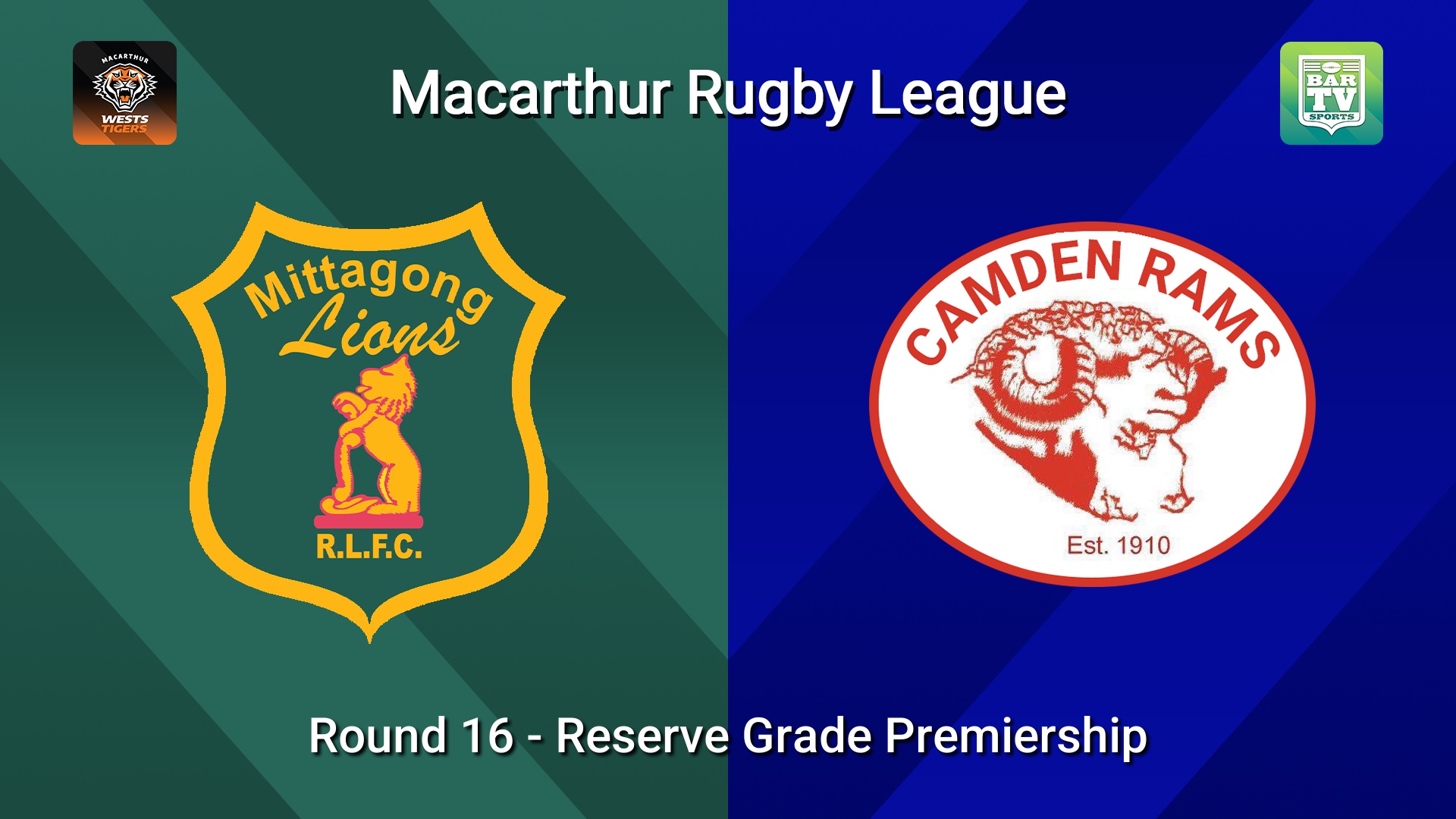 260823-video-Macarthur RL Round 16 - Reserve Grade Premiership - Mittagong Lions v Camden Rams Slate Image