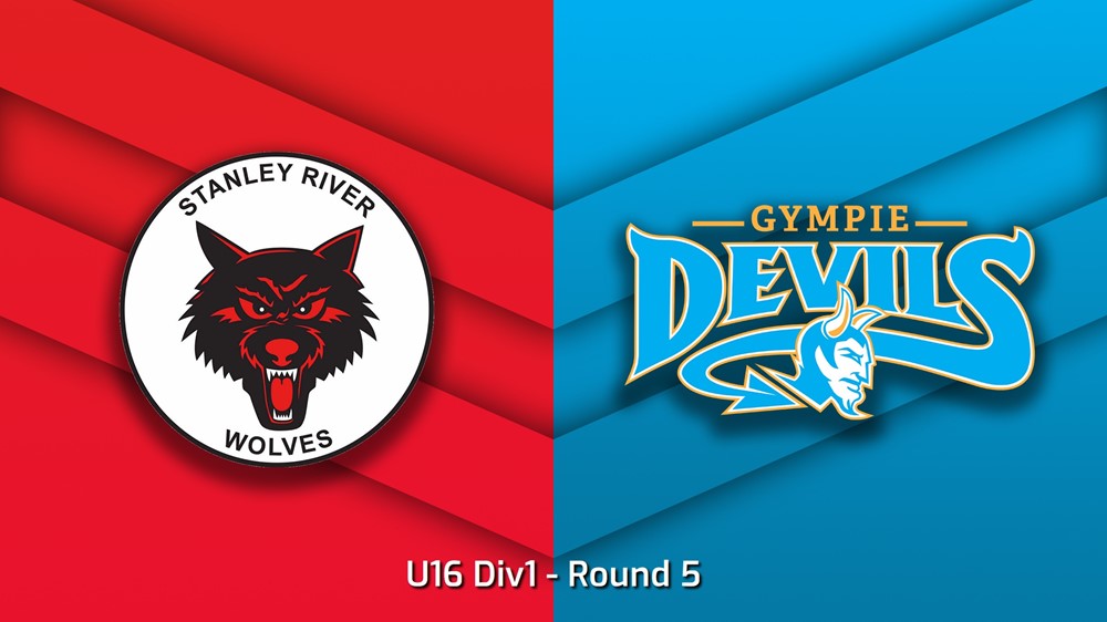 230505-Sunshine Coast Junior Rugby League Round 5 - U16 Div1 - Stanley River Wolves v Gympie Devils Slate Image