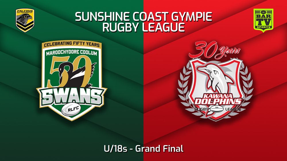 220910-Sunshine Coast RL Grand Final - U/18s - Maroochydore Swans v Kawana Dolphins Slate Image