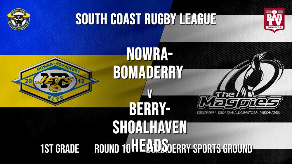 Group 7 RL Round 10 - 1st Grade - Nowra-Bomaderry  v Berry-Shoalhaven Heads Slate Image