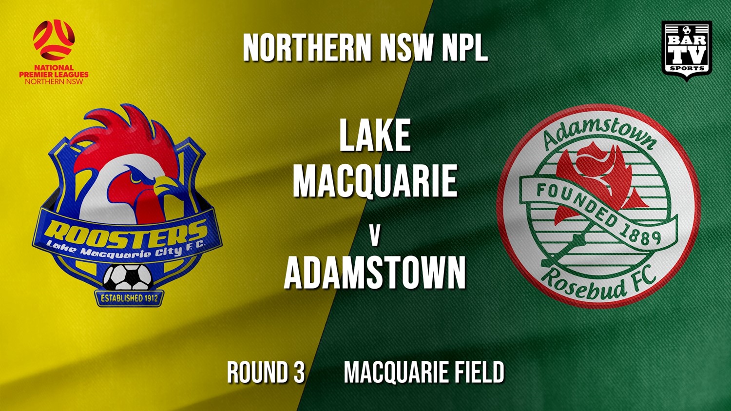 NPL - NNSW Round 3 - Lake Macquarie City FC v Adamstown Rosebud FC Minigame Slate Image