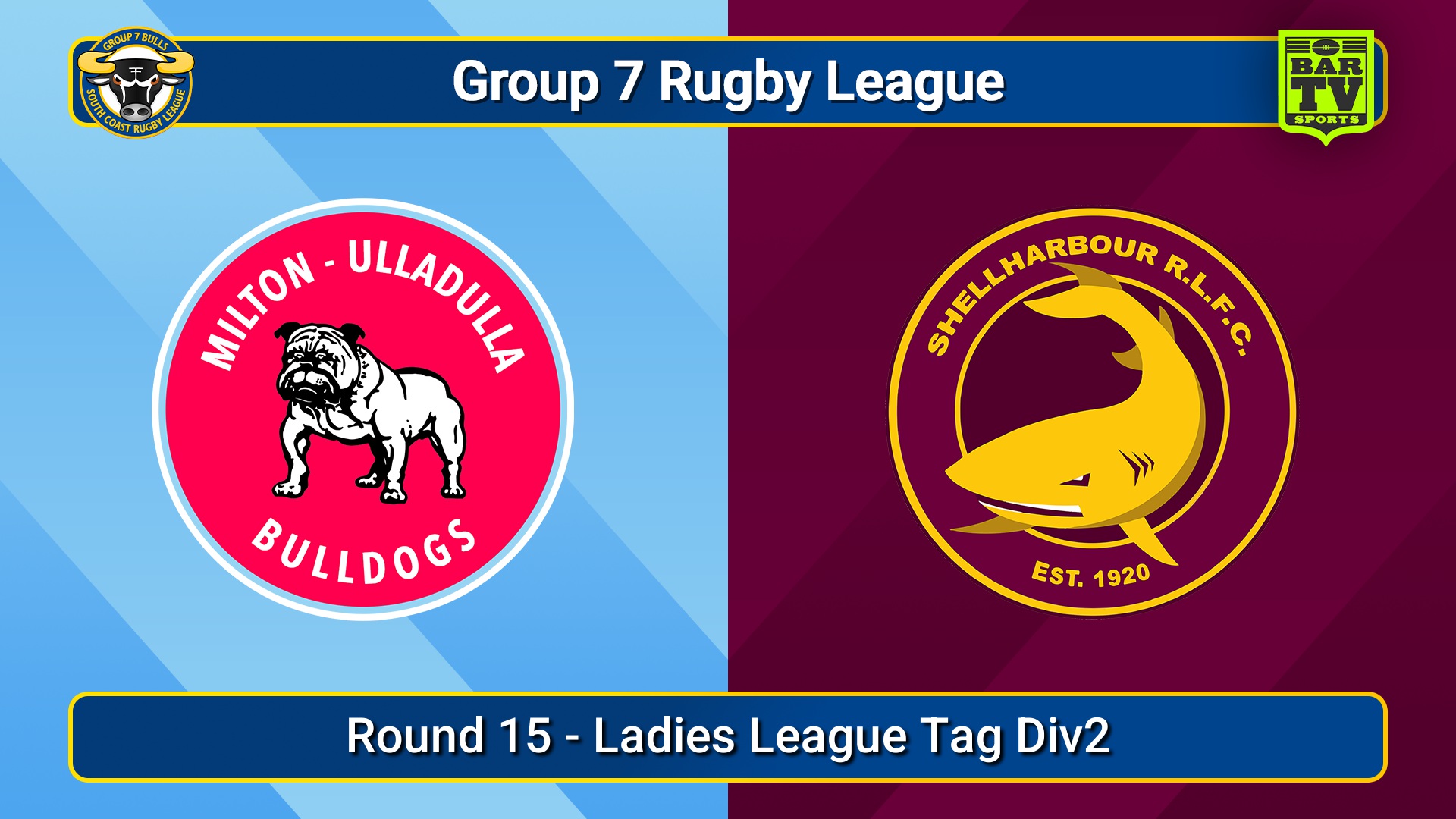 250810-video-South Coast Round 15 - Ladies League Tag Div2 - Milton-Ulladulla Bulldogs v Shellharbour Sharks Minigame Slate Image
