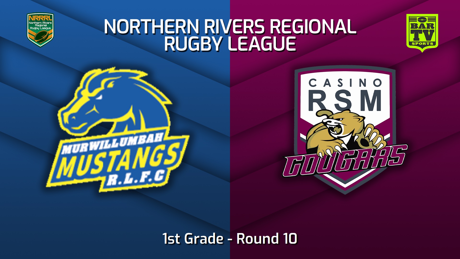 230625-Northern Rivers Round 10 - 1st Grade - Murwillumbah Mustangs v Casino RSM Cougars Slate Image