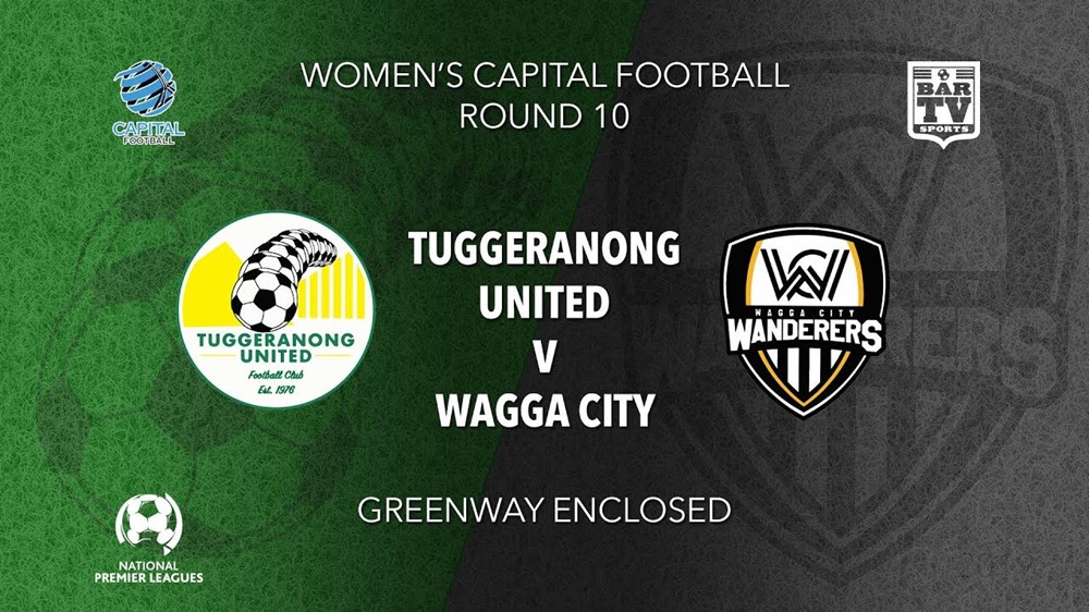 NPL Women - Capital Round 10 - Tuggeranong United FC (women) v Wagga City Wanderers FC (women) Slate Image