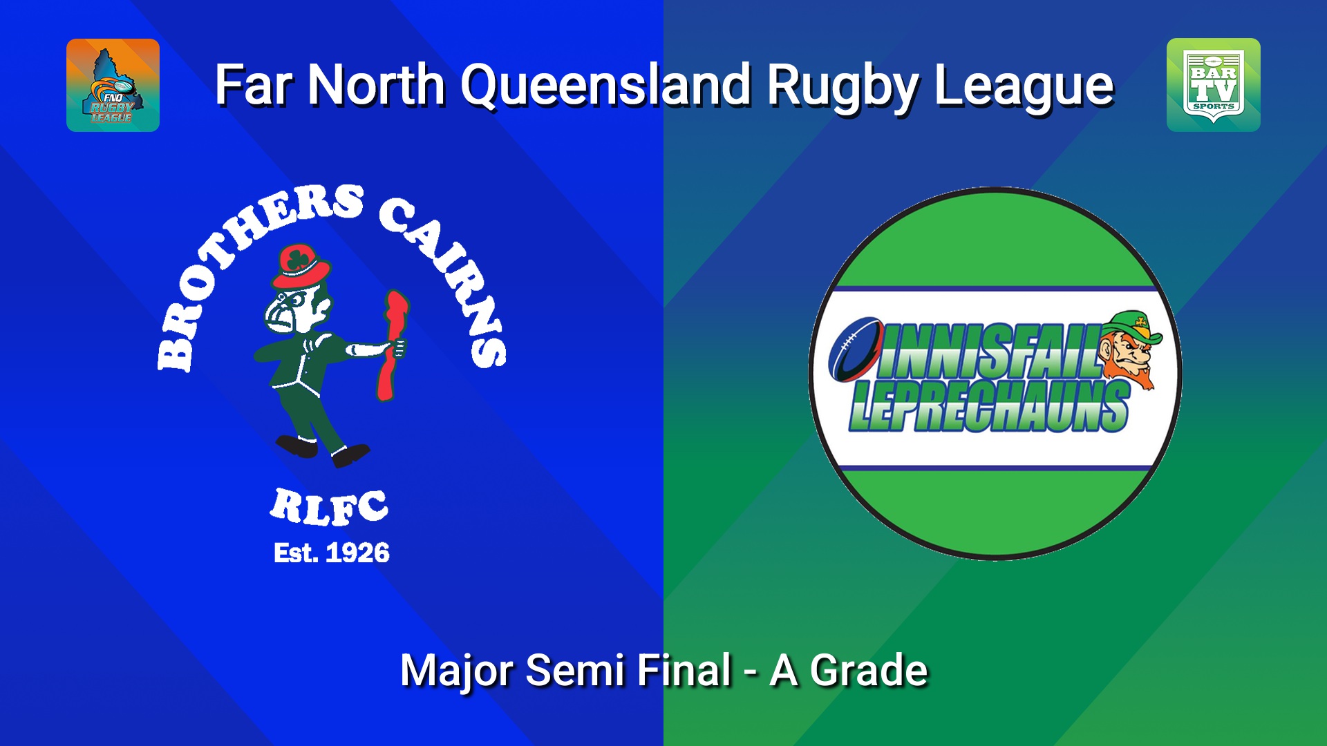 260822-video-FNQ Rugby League Major Semi Final - Kenfrost Homes A Grade - Cairns Brothers  v Innisfail Leprechauns  Slate Image