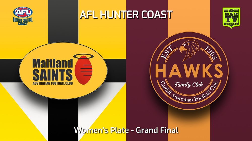 230916-AFL Hunter Central Coast Grand Final - Women's Plate - Maitland Saints v Cardiff Hawks Slate Image