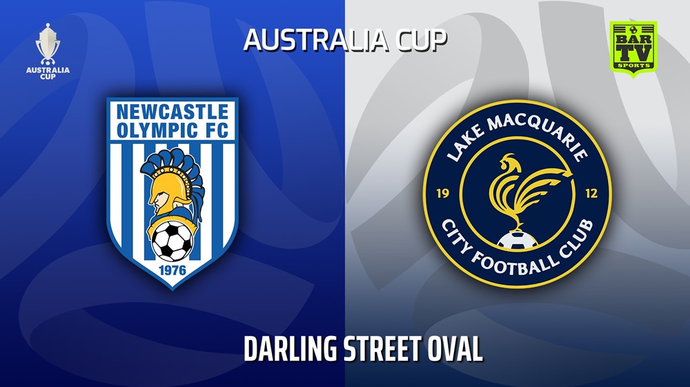 220612-Australia Cup Qualifying Northern NSW Newcastle Olympic v Lake Macquarie City FC Slate Image