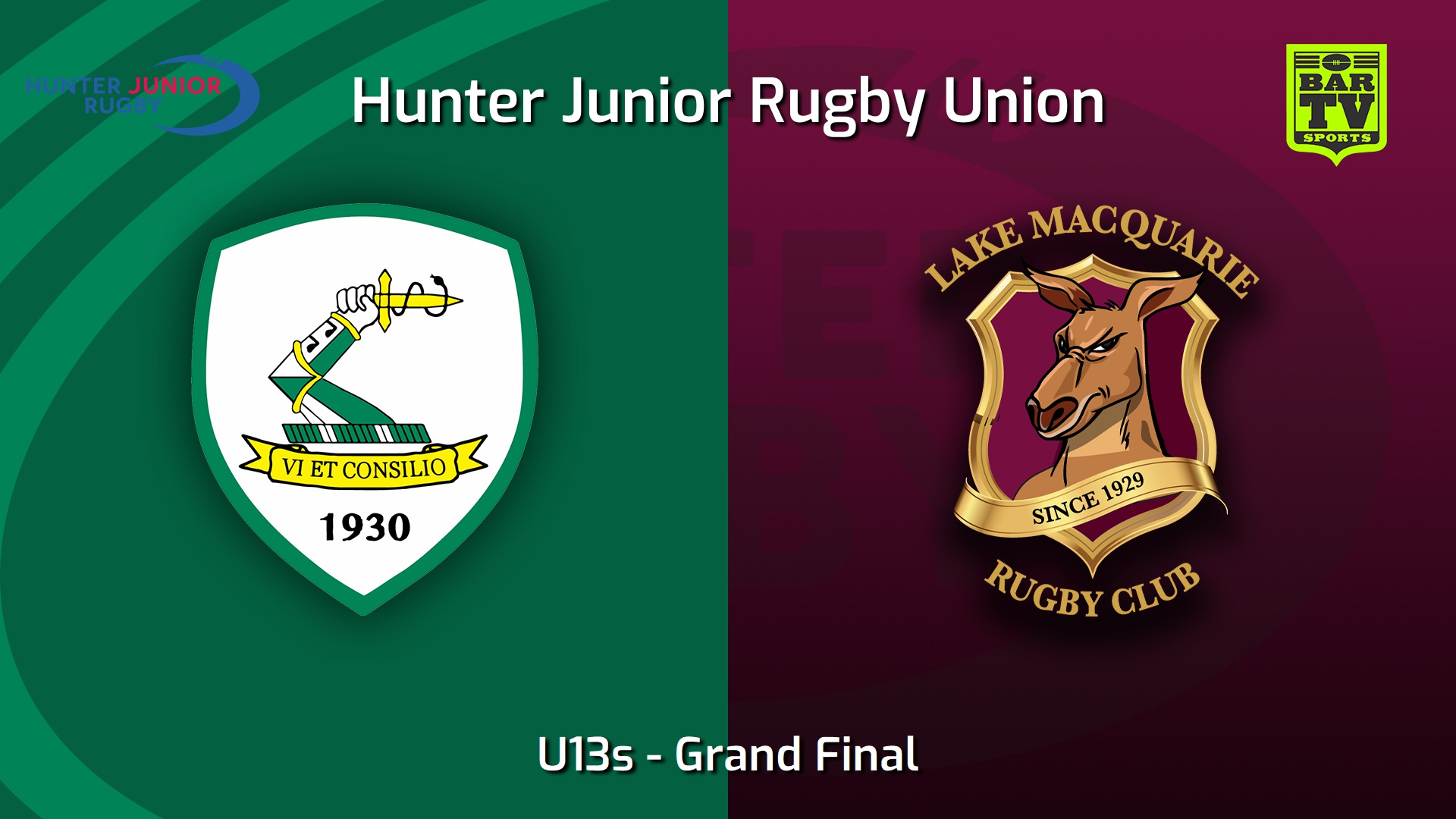 240913-video-Hunter Junior Rugby Union Grand Final - U13s - Merewether Carlton v Lake Macquarie Slate Image