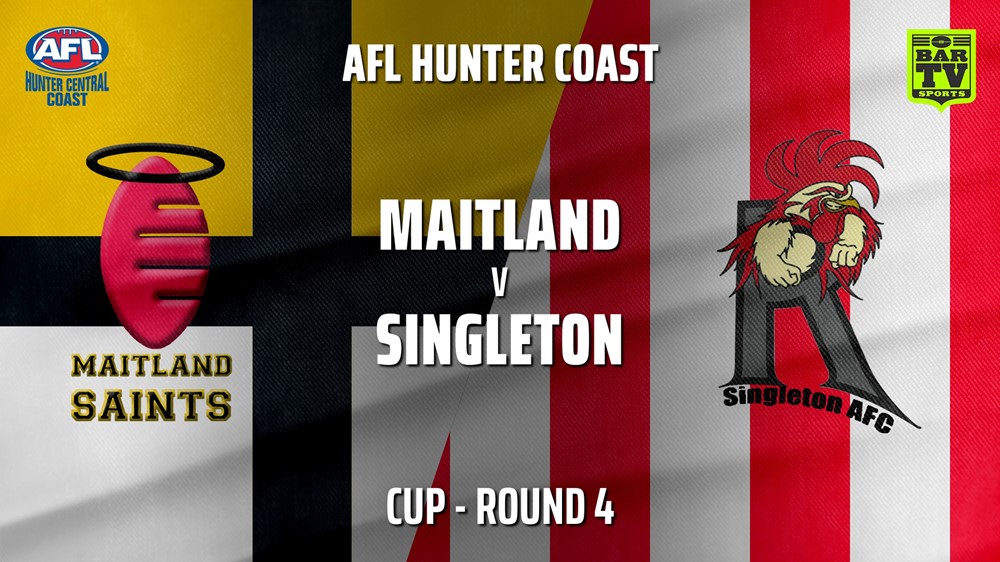 210501-AFL HCC Round 4 - Cup - Maitland Saints v Singleton Roosters Slate Image