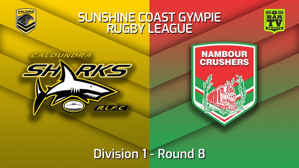 220612-Sunshine Coast RL Round 8 - Division 1 - Caloundra Sharks v Nambour Crushers Slate Image