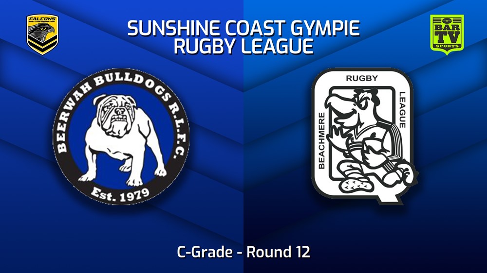 230708-Sunshine Coast RL Round 12 - C-Grade - Beerwah Bulldogs v Beachmere Pelicans Slate Image