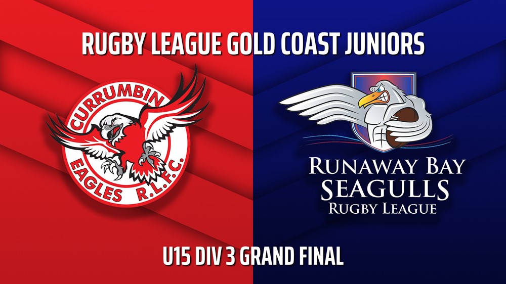 220903-Rugby League Gold Coast Juniors U15 Div 3 Grand Final - Currumbin Eagles v Runaway Bay Seagulls Slate Image