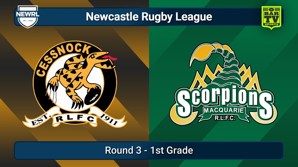 250425-video-Newcastle RL Round 3 - 1st Grade - Cessnock Goannas v Macquarie Scorpions Slate Image