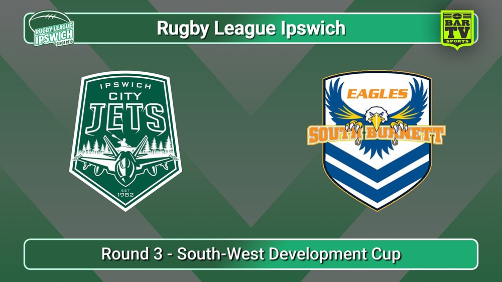 250405-video-Rugby League Ipswich Round 3 - South-West Development Cup - Jets City v South Burnett Eagles Slate Image