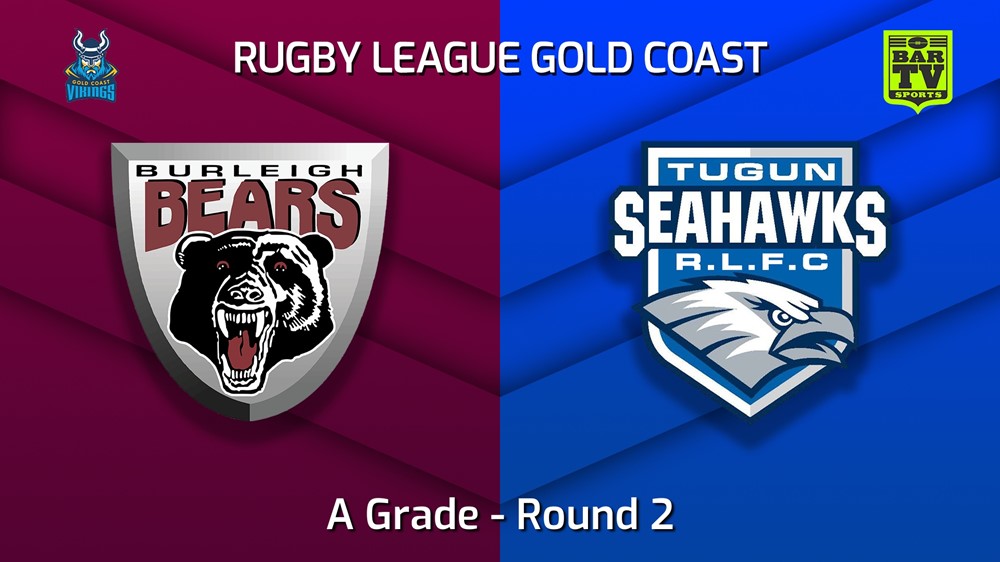 220403-Gold Coast Round 2 - A Grade - Burleigh Bears v Tugun Seahawks Slate Image