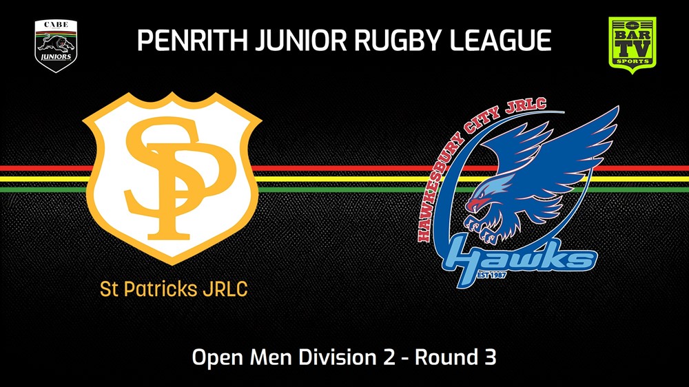 240428-video-Penrith & District Junior Rugby League Round 3 - Open Men Division 2 - St Patricks v Hawkesbury City Slate Image