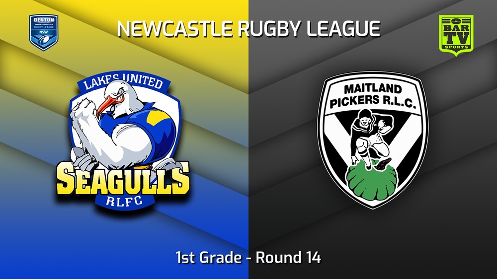 230701-Newcastle RL Round 14 - 1st Grade - Lakes United Seagulls v Maitland Pickers Minigame Slate Image