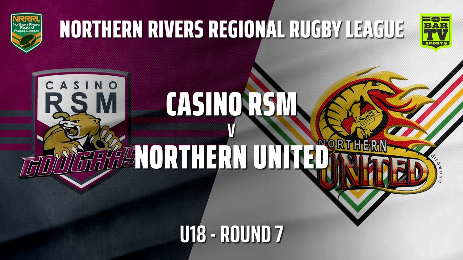 210620-Northern Rivers Round 7 - U18 - Casino RSM Cougars v Northern United Slate Image
