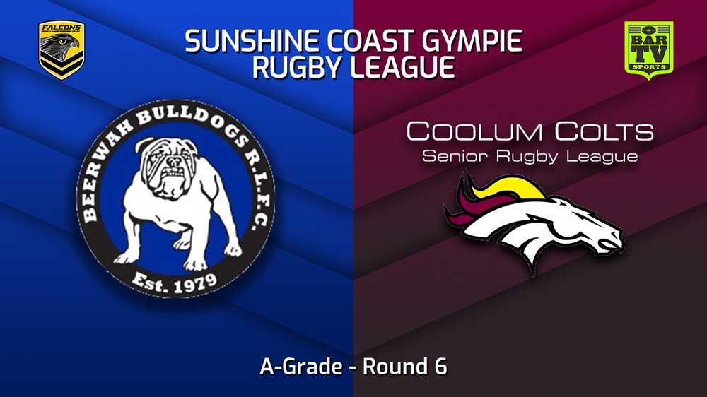 230513-Sunshine Coast RL Round 6 - A-Grade - Beerwah Bulldogs v Coolum Colts Slate Image