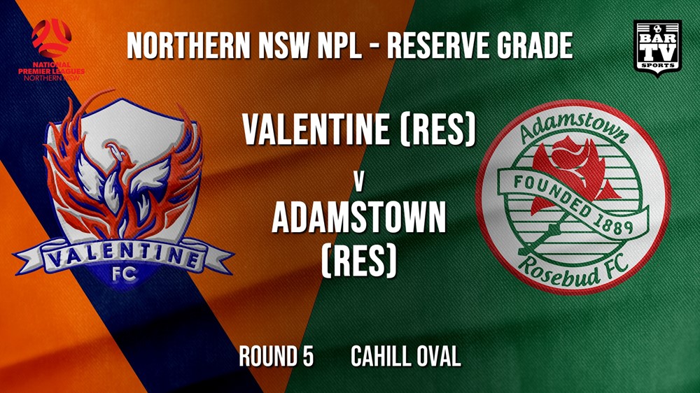 NPL NNSW RES Round 5 - Valentine Phoenix FC (Res) v Adamstown Rosebud FC (Res) (1) Slate Image