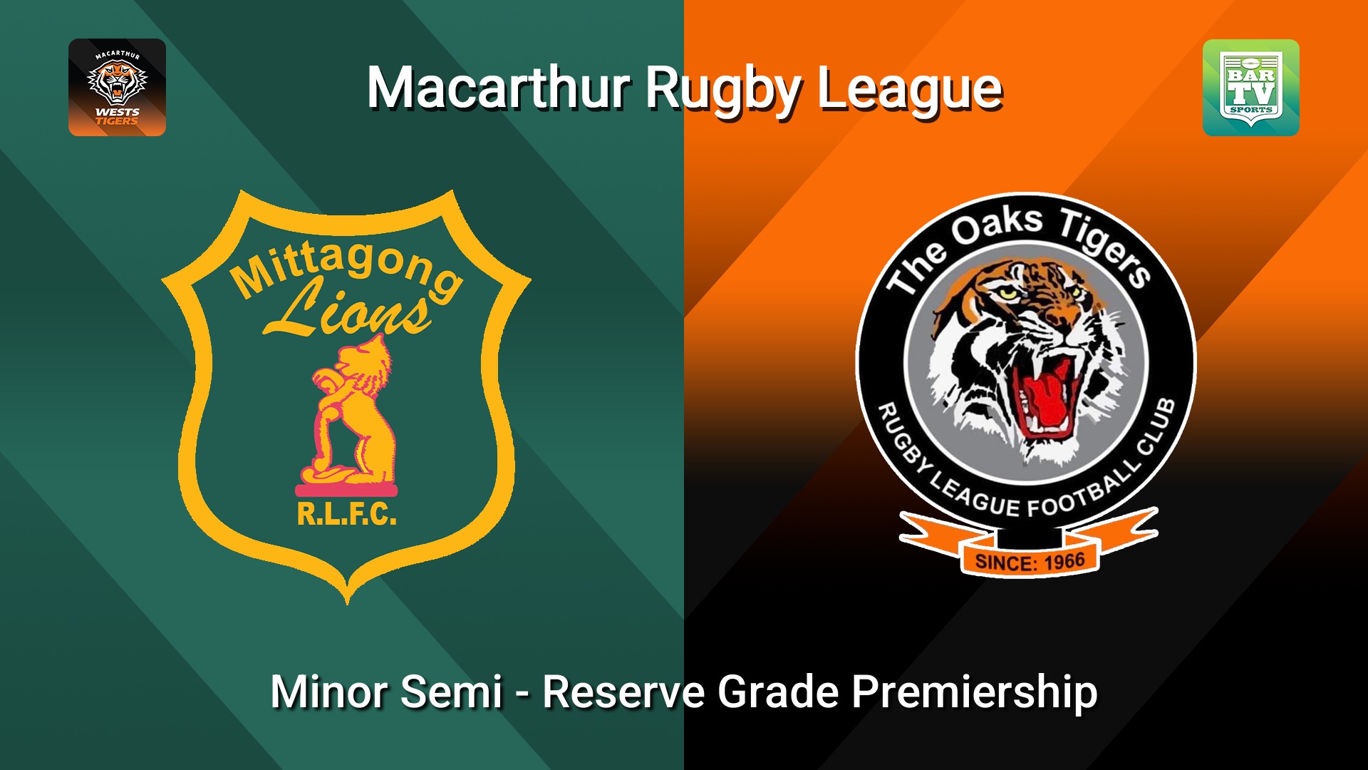 260906-video-Macarthur RL Minor Semi - Reserve Grade Premiership - Mittagong Lions v The Oaks Tigers Slate Image