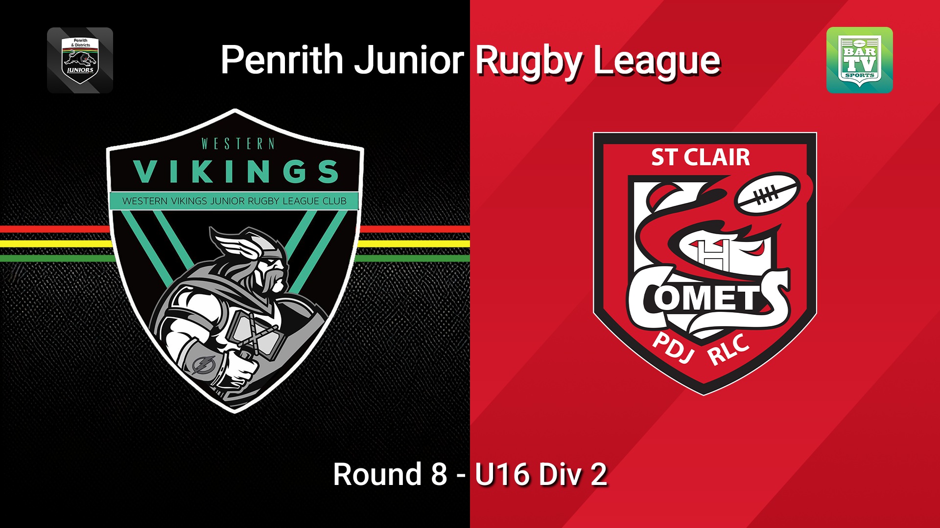 260620-video-Penrith & District Junior Rugby League Round 8 - U16 Div 2 - Western Vikings v St Clair Slate Image