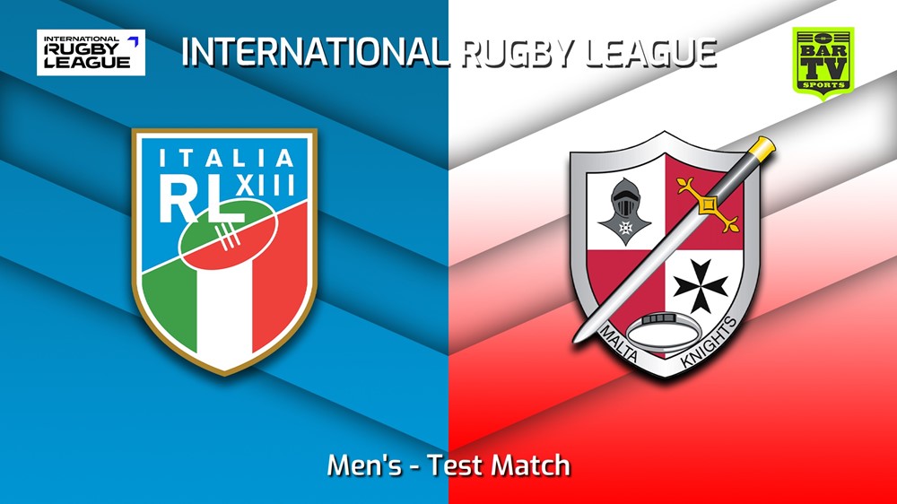 231007-International RL Test Match - Men's - Italy v Malta Slate Image
