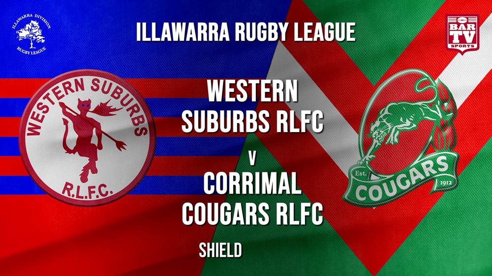 IRL Shield - Western Suburbs RLFC v Corrimal Cougars RLFC Slate Image