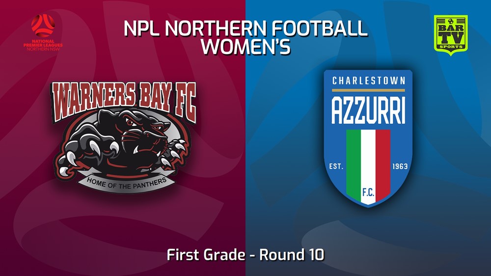 230516-NNSW NPLW Round 10 - Warners Bay FC W v Charlestown Azzurri FC W Minigame Slate Image