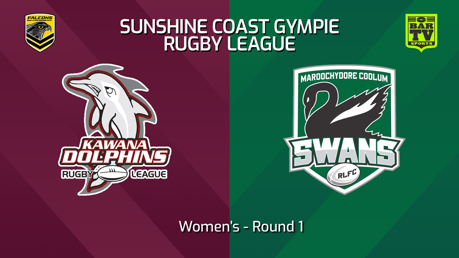 240316-Sunshine Coast RL Round 1 - Women's - Kawana Dolphins v Maroochydore Swans Slate Image