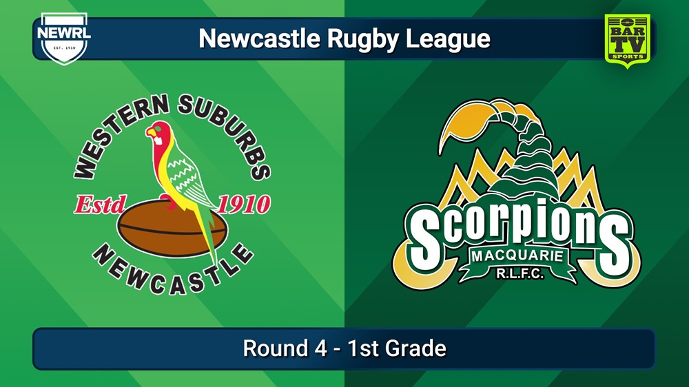 250517-video-Newcastle RL Round 4 - 1st Grade - Western Suburbs Rosellas v Macquarie Scorpions Slate Image