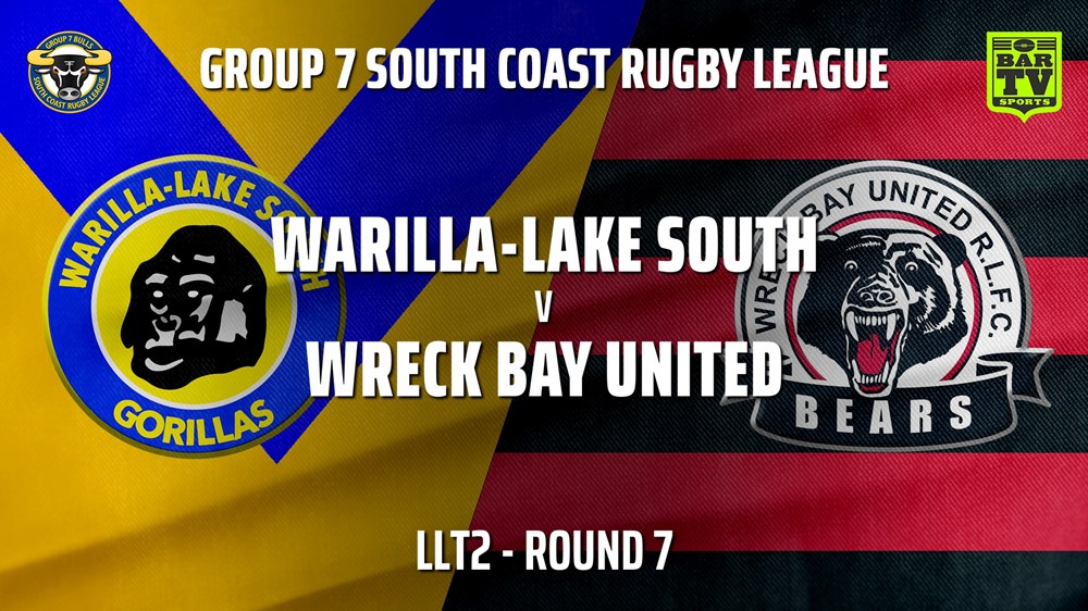 210530-Group 7 RL Round 7 - LLT2 - Warilla-Lake South v Wreck Bay United Bears Slate Image
