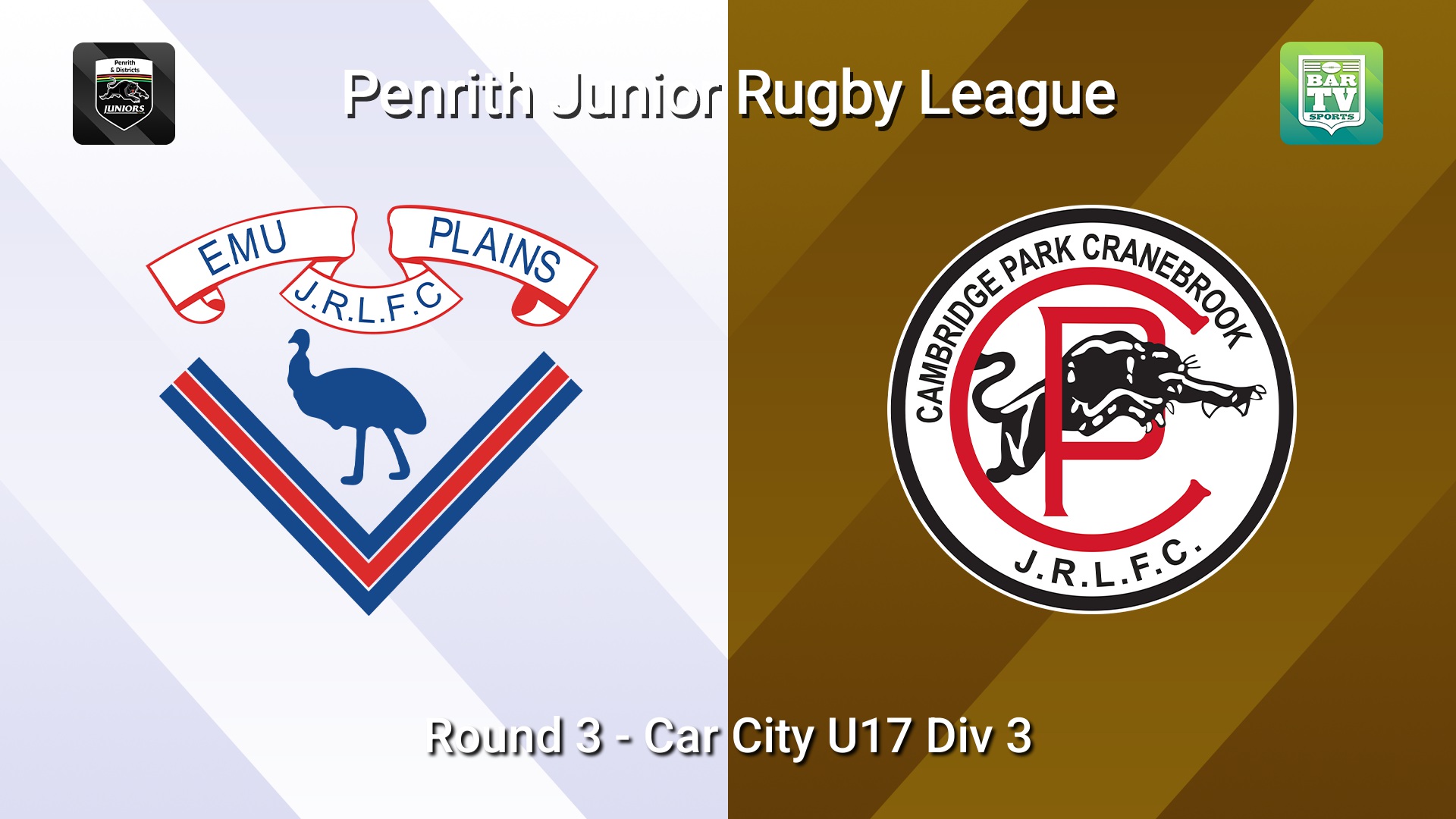 260509-video-Penrith & District Junior Rugby League Round 3 - Car City U17 Div 3 - Emu Plains v Cambridge Park Slate Image