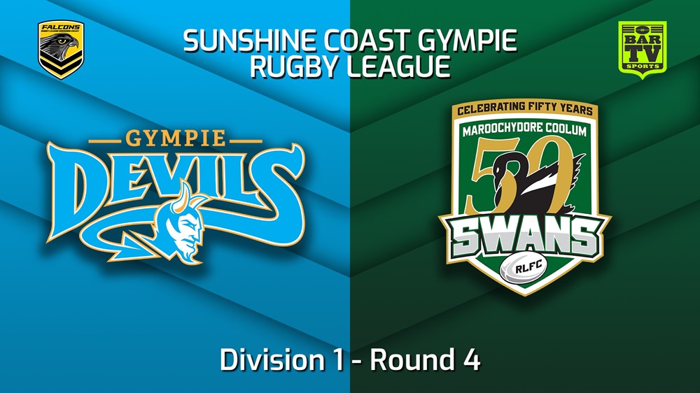 220507-Sunshine Coast RL Round 4 - Division 1 - Gympie Devils v Maroochydore Swans Slate Image