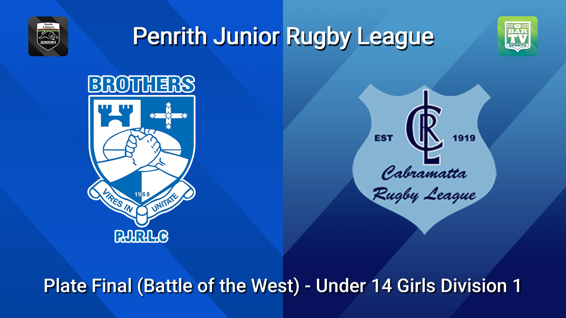 260919-video-Penrith & District Junior Rugby League Plate Final (Battle of the West) - Under 14 Girls Division 1 - Brothers v Cabramatta Slate Image