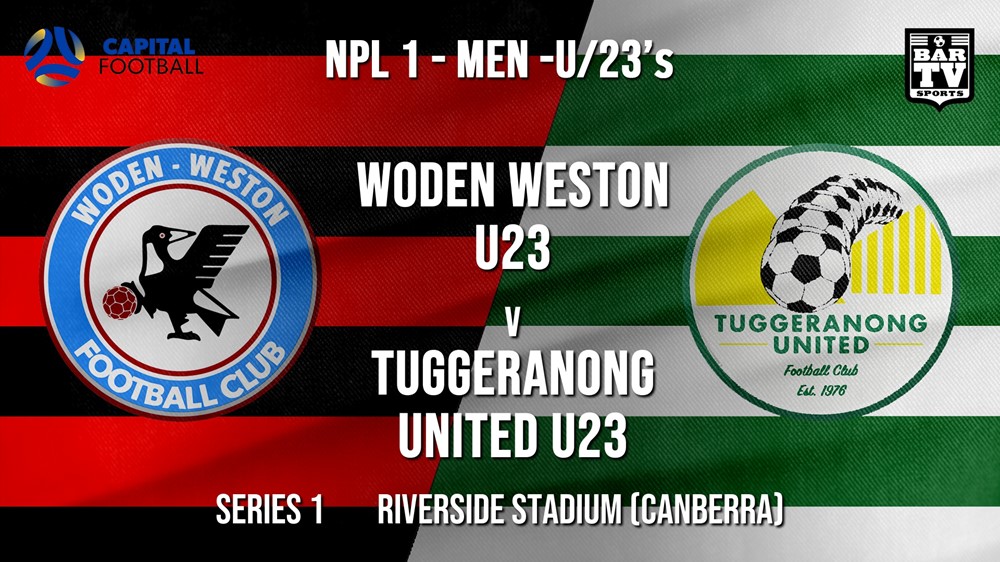 NPL1 Men - U23 - Capital Football  Series 1 - Woden Weston U23 v Tuggeranong United U23 Slate Image