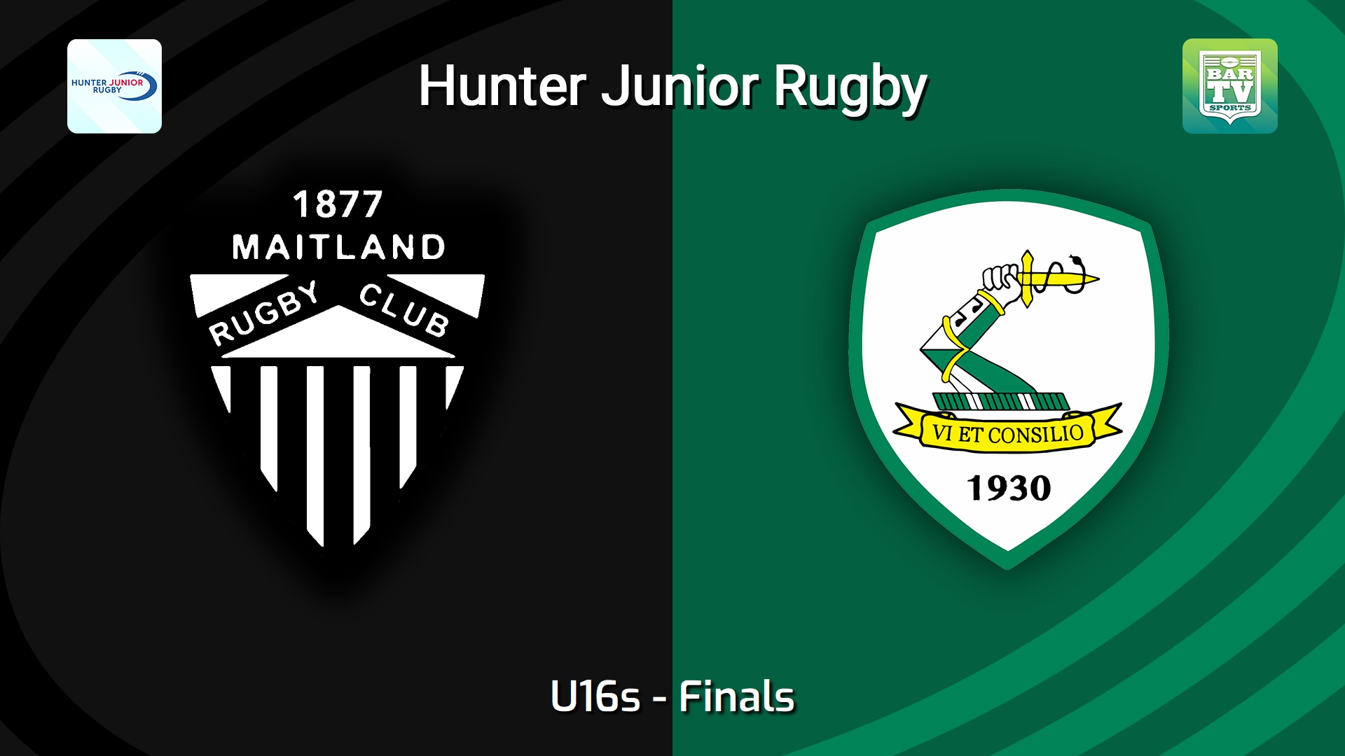 260815-video-Hunter Junior Rugby Union Finals - U16s - Maitland v Merewether Carlton Slate Image