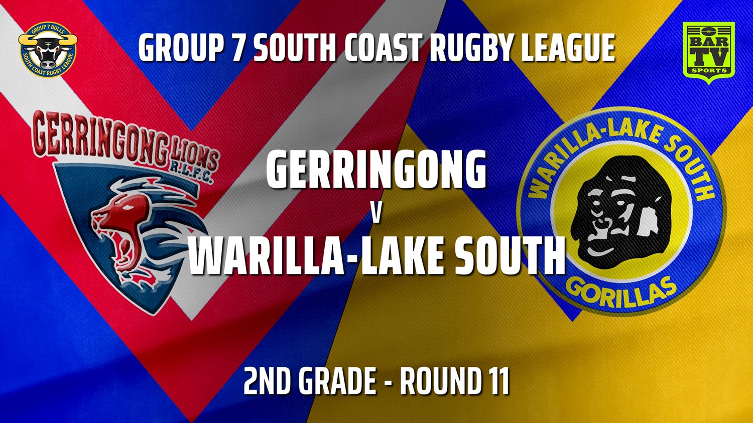 MINI GAME: South Coast Round 11 - 2nd Grade - Gerringong v Warilla-Lake South Slate Image