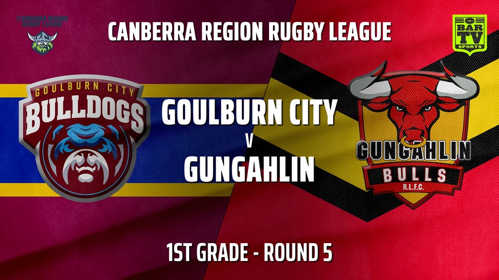 210509-CRRL Round 5 - 1st Grade - Goulburn City Bulldogs v Gungahlin Bulls Slate Image