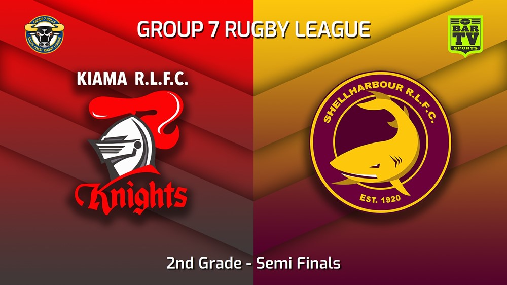 230902-South Coast Semi Finals - 2nd Grade - Kiama Knights v Shellharbour Sharks Slate Image