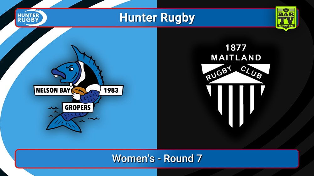 250614-video-Hunter Rugby Round 7 - Women's - Nelson Bay Gropers v Maitland Slate Image