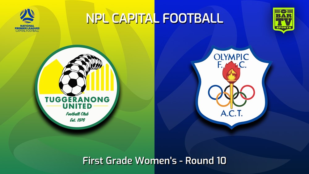 230609-Capital Womens Round 10 - Tuggeranong United FC (women) v Canberra Olympic FC (women) Slate Image
