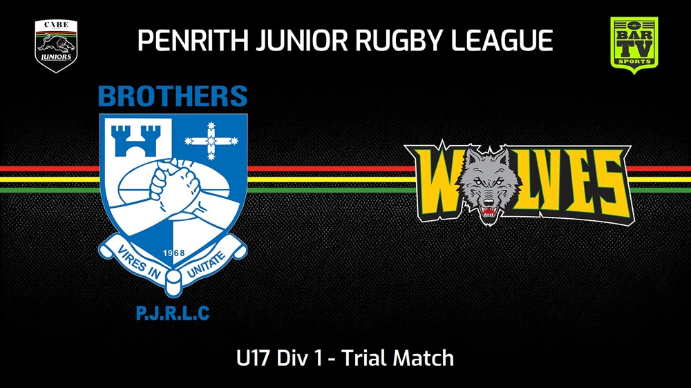 240310-Penrith & District Junior Rugby League Trial Match - U17 Div 1 - Brothers v Windsor Wolves Slate Image